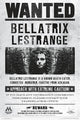 Harry Potter Wanted Bellatrix Poster Print 22x34