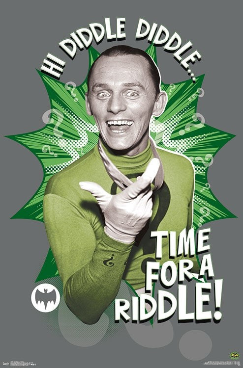 1966 Batman Riddler Poster Print - Vintage Comic Art