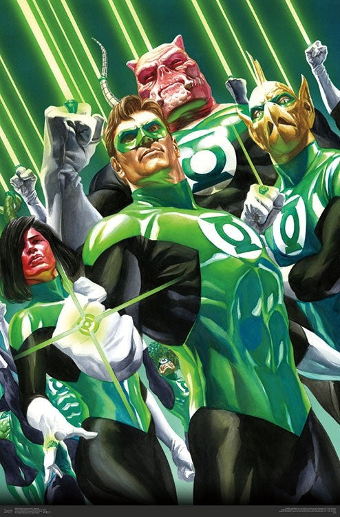 Green Lantern Corps Portrait Poster Print - 22x34