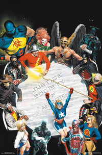 Justice Society of America Table Poster Print - 22x34