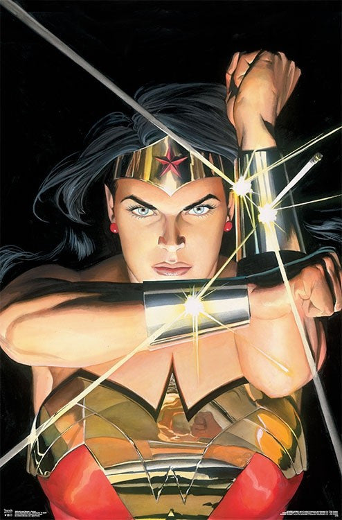 Wonder Woman Portrait Poster Print - 22x34 Rolled Art
