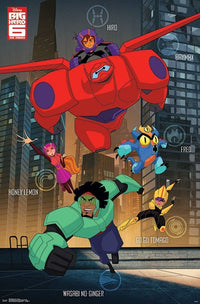 Big Hero 6 Group Poster Print - 22x34 Rolled Poster