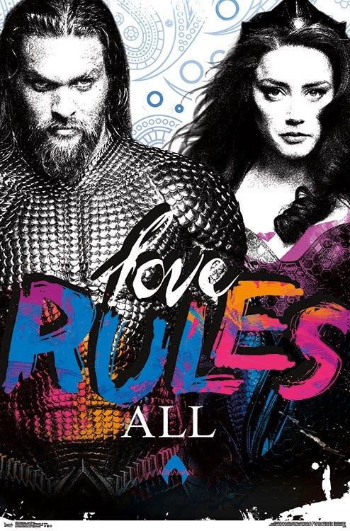 Aquaman - Love Rules Poster Print 22x34