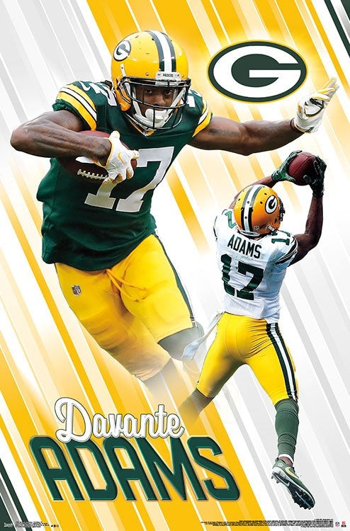 Davante Adams Green Bay Packers Poster Print - 22x34