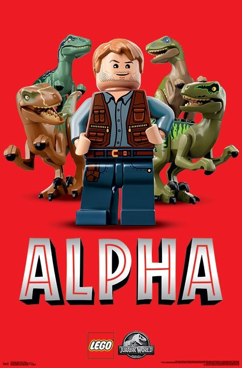 Lego Jurassic World - Alpha Poster Print 22x34
