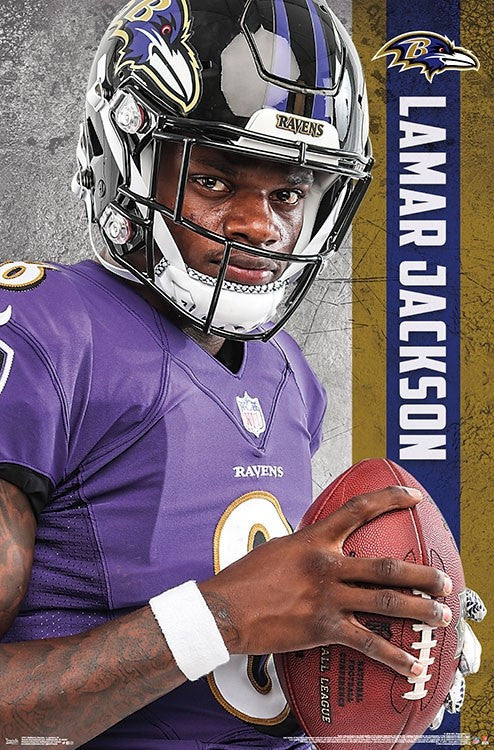 Lamar Jackson Baltimore Ravens Poster Print - 22x34