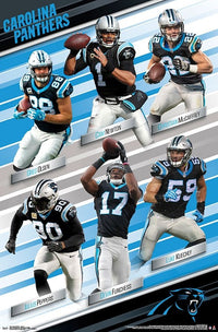 Carolina Panthers Team Poster Print - 22x34 Rolled Poster