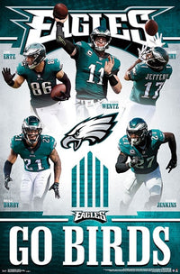 Philadelphia Eagles Team Poster Print - 22x34