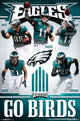 Philadelphia Eagles Team Poster Print - 22x34