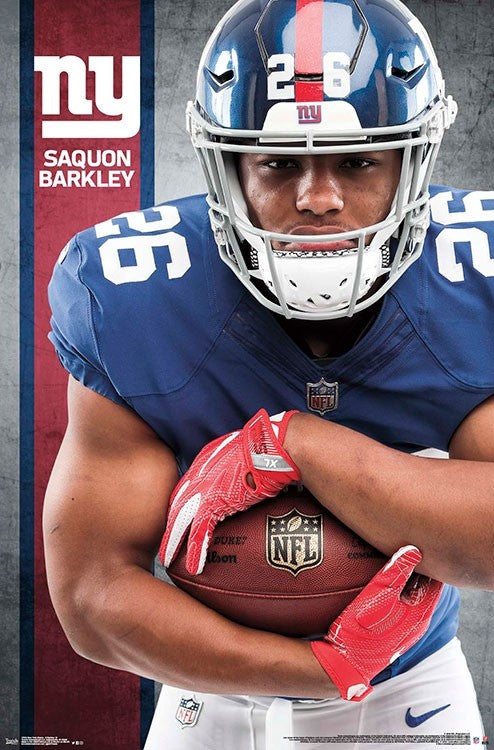 New York Giants Saquon Barkley Rolled Poster Print