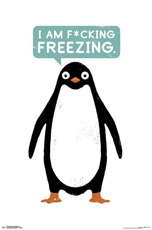 Talking Penguin Poster Print by David Olenick - 22x34