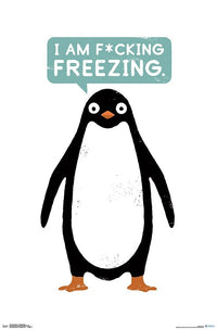 Talking Penguin Poster Print by David Olenick - 22x34
