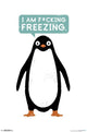 Talking Penguin Poster Print by David Olenick - 22x34