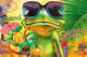 Summertime Frog Rolled Poster Print - 22x34