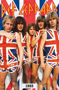 Def Leppard Union Jack Poster Print - 22x34 Rolled Art