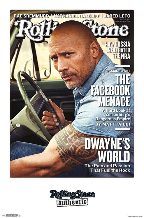 Rolling Stone Dwayne Johnson Poster Print 22x34