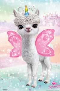 Animal Club Llama Unicorn Poster Print - 22x34