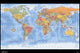 World Time Zones Map Poster Print - 22x34