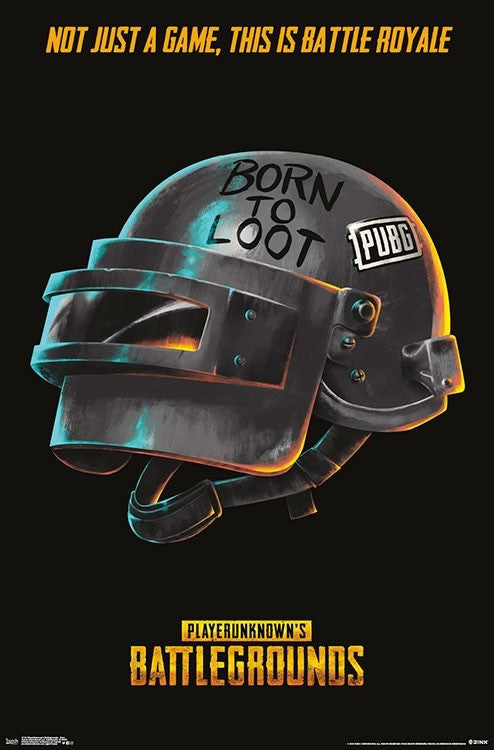PlayerUnknown's Battlegrounds - Born Rolled Poster Print