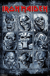 Iron Maiden - Grid Poster Print (22x34) - Rolled Poster