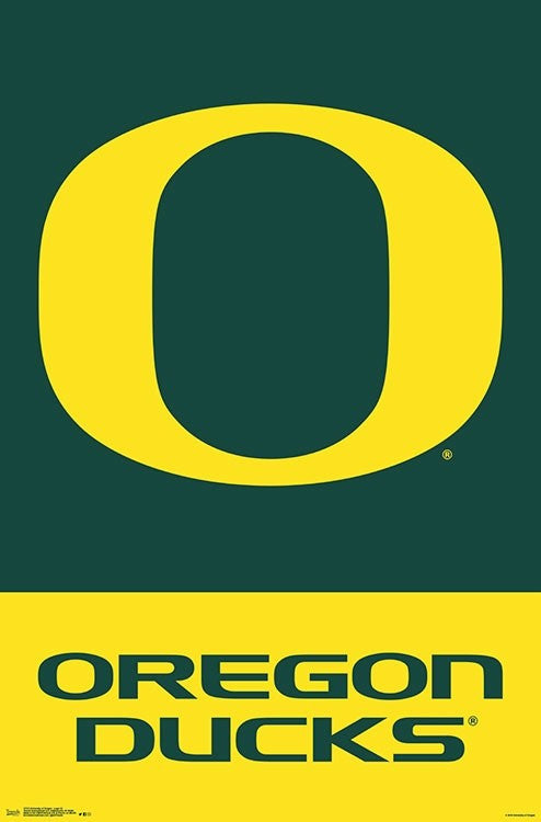 University of Oregon Logo Poster Print - 22x34