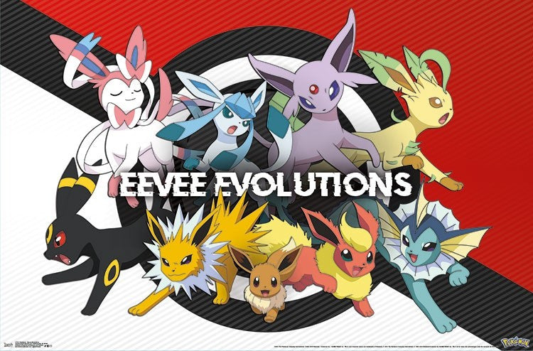 Pokemon Eeveelution Poster Print - 34x22 | Posterazzi