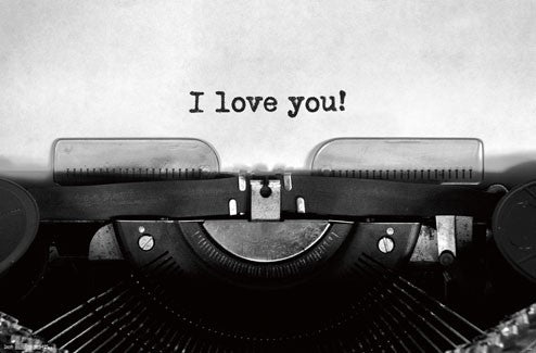 I Love You Poster Print 34x22, a heartfelt art piece for home decor.