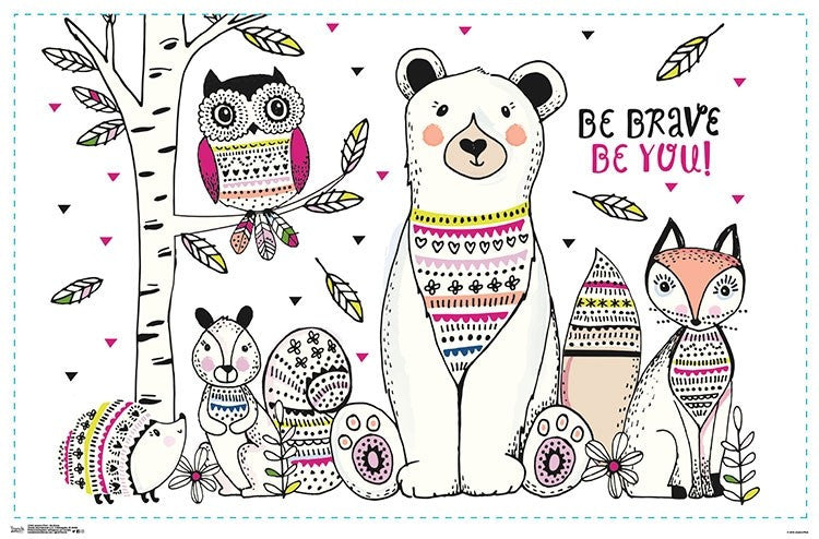 Be Brave Poster Print by Jessica Flick - 34x22