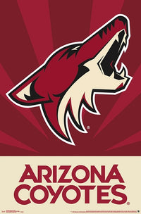 Arizona Coyotes Logo Poster Print (22x34) featuring vibrant team colors.