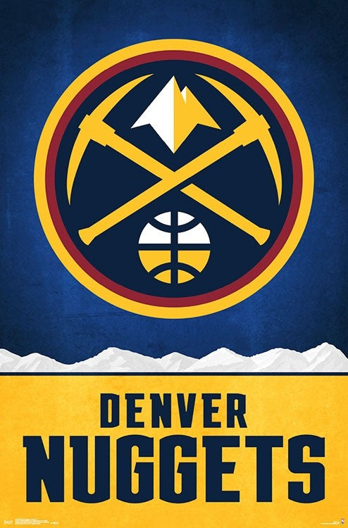 Denver Nuggets Logo Poster Print - 22x34 Rolled Art