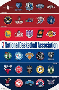 NBA Logos 18 Poster Print - Perfect for Home or Office Décor