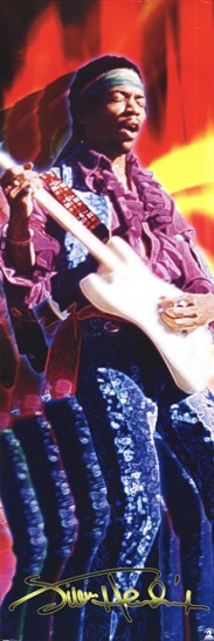 Jimi Hendrix Guitar Door Poster Print - 21x62 | Posterazzi