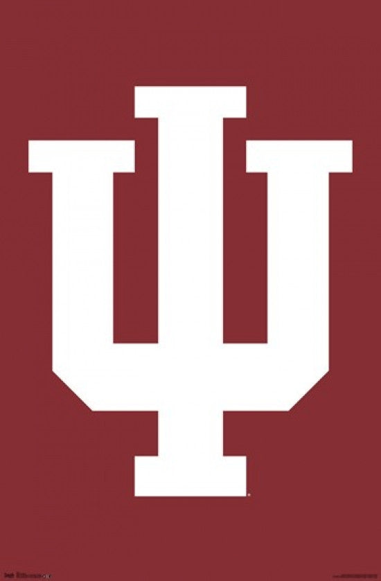 Indiana University Logo Rolled Poster Print 24x36