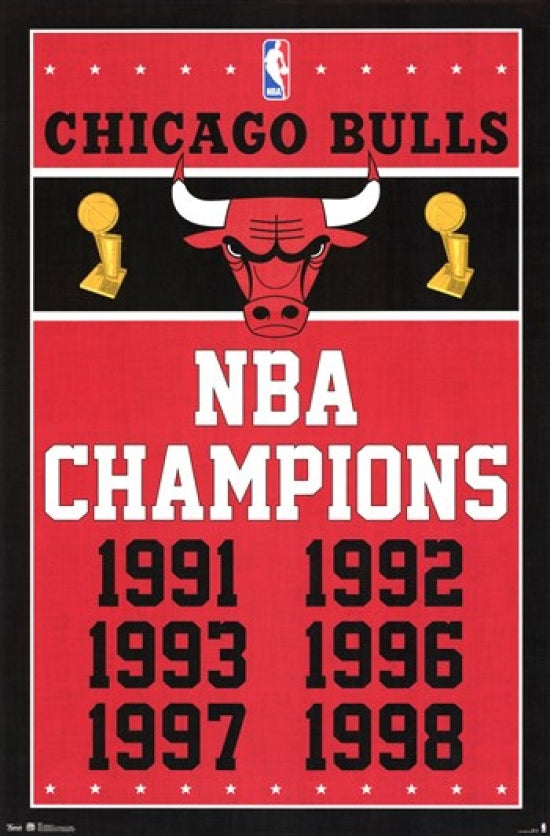 Chicago Bulls 2013 Championship Poster Print, vibrant sports decor