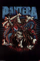 Pantera Rocker Skull Poster Print - 24x36 Rolled Artwork
