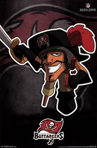 Tampa Bay Buccaneers Rusher 13 Poster Print showcasing NFL action