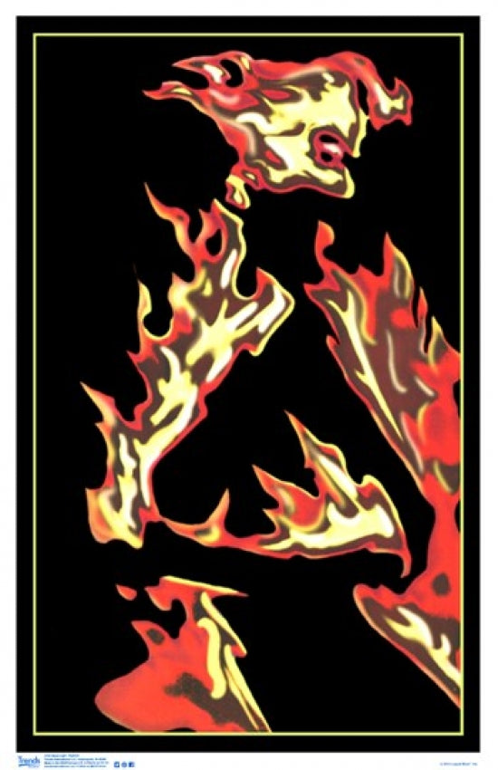 Black Light Rapture Poster Print showcasing vibrant colors and artistic design.