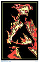 Black Light Rapture Poster Print showcasing vibrant colors and artistic design.