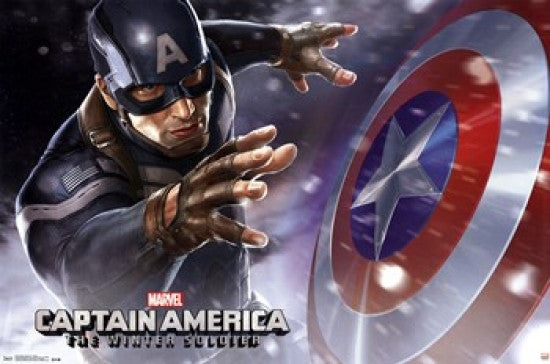 Captain America: The Winter Soldier Shield Poster Print (36x24)