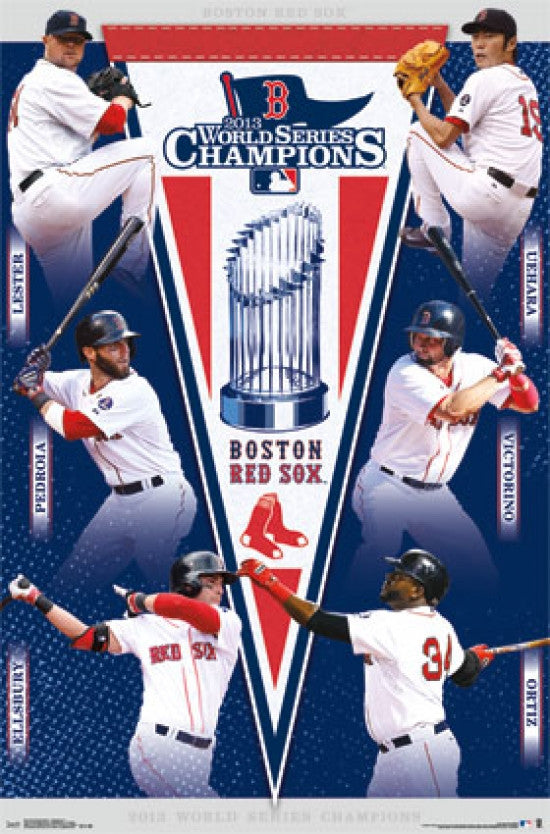 2013 Boston Red Sox World Series Champions Poster Print - 24x36