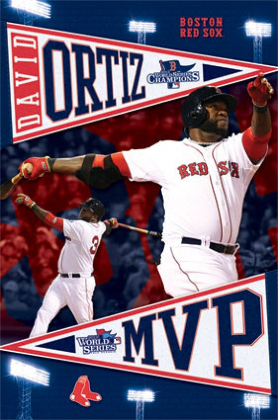 2013 Boston Red Sox David Ortiz MVP World Series Poster Print