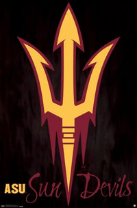 Arizona State University Sun Devils 13 Poster Print 24x36