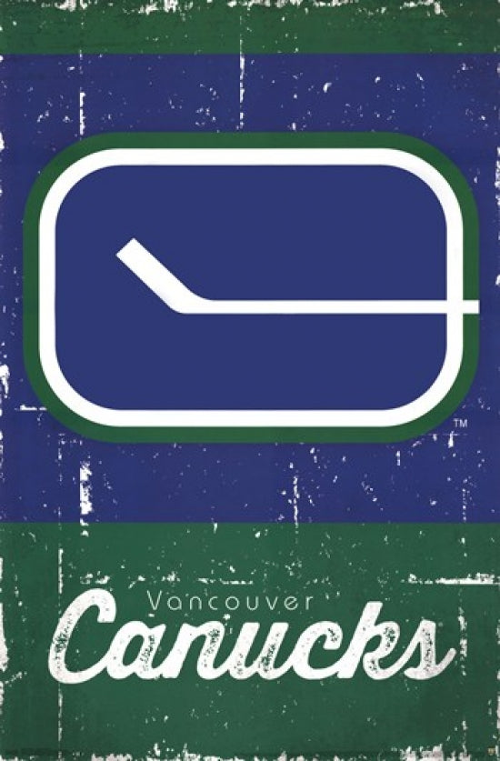 Vancouver Canucks Retro Logo Poster Print