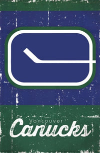 Vancouver Canucks Retro Logo Poster Print