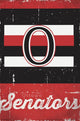 Ottawa Senators Retro Logo Poster Print showcasing the iconic team logo.