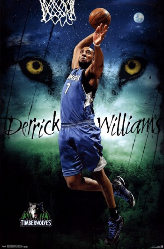 Minnesota Timberwolves D Williams 13 Poster Print 24x36