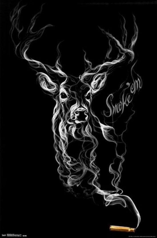 Buck Wear Smoke Poster Print - 24x36 Rolled Art