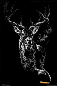 Buck Wear Smoke Poster Print - 24x36 Rolled Art