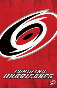 Carolina Hurricanes 2013 Logo Poster Print, vibrant sports decor.