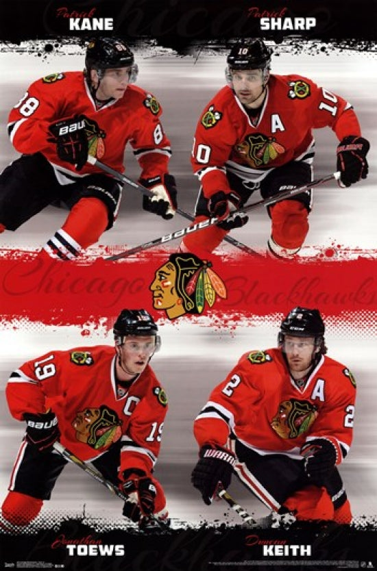 Chicago Blackhawks 2013 Team Poster Print on premium paper.
